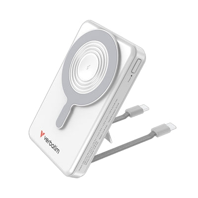 Verbatim Charge'n'Go 2C & Display MagSafe Power Bank 10000 mAh Silver