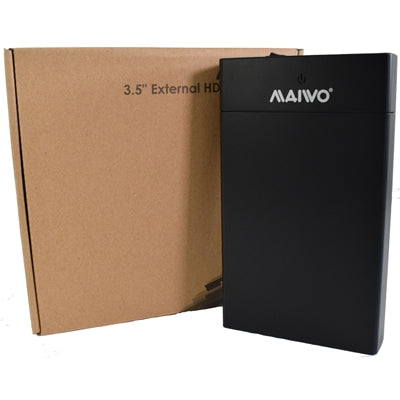 Maiwo USB 3.0 3.5" External Hard Drive Enclosure with Power Adapter