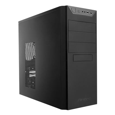Antec VSK-4000B-U3/U2 Mid Tower Case, 1 x USB 3.0 / 1 x USB 2.0, Galvanized Steel, Vented Side Panel, 1 x Pre-Installed Fans, ATX, Micro-ATX, Mini-ITX Compatible