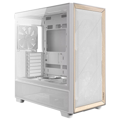 Antec FLUX Mid Tower Gaming Case, 1 x USB Type-C / 2 x USB 3.0, Tempered Glass Side Window Panel, Multi-directional Vent Design, 5 x Pre-Installed PWM Fans, E-ATX (=330mm), ATX, Micro-ATX, ITX Compatible