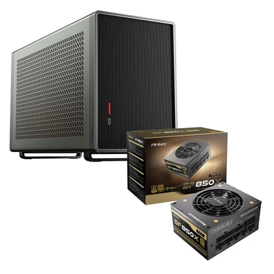 Antec Performance 1M Aventurine Mini Tower Case + SF850X 850W 80 PLUS Gold Fully Modular SFX Power Supply Bundle