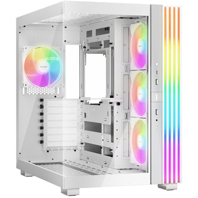 be quiet! BGW68 Light Base 600 LX Mid Tower Gaming Case, 1 x USB Type-C / 2 x USB 3.0, Tempered Glass Front & Side Window Panel, 4 x Light Wings ARGB Fans, ATX / M-ATX / Mini-ITX Compatible