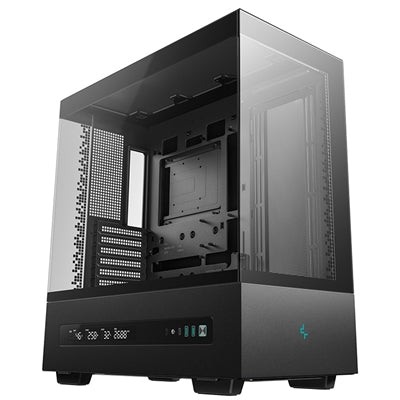 DeepCool CH690 Digital ATX Mid-Tower Case, High-Airflow PC Case with Semi-Glass Panel, USB-C Port, Support for 420mm Radiator, 450mm GPU, ATX PSU, Black