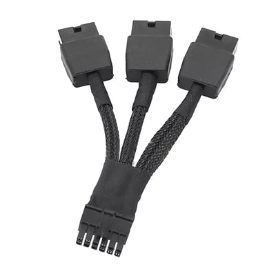 Replacement 12VHPWR 12+4Pin PCIe 5.0 to 3x8Pin (6+2P) Power Cable 10 cm Braided