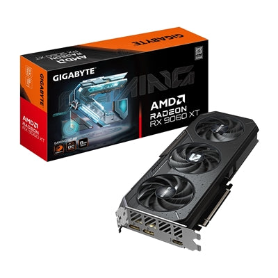 Gigabyte AMD Radeon RX 9060 XT GAMING OC 8GB GDDR6 Graphics Card, 2048 Streams, 3320 MHz Boost Clock, Triple Fan, RGB, 2x DisplayPorts / 2x HDMI Ports