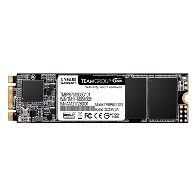 Team MS30 (TM8PS7512G0C101) 512GB, M.2 Sata Interface,Read 550MB/s, Write 480MB/s, 3 Year Warranty