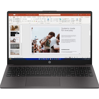 HP 255 G10 AK9U8AT#ABU Laptop, 15.6 Inch Full HD 1080p Screen, AMD Ryzen 5 7530U, 8GB RAM, 256GB SSD, Windows 11 Home