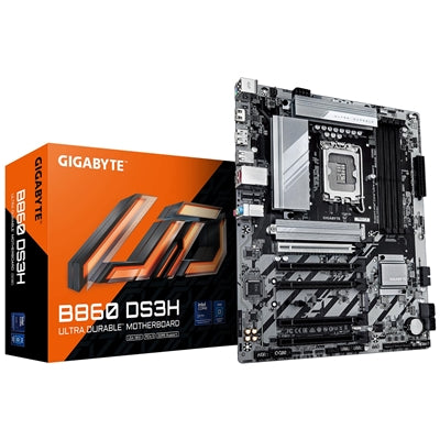 Gigabyte B860 DS3H Intel 1851 Socket Motherboard, ATX, 4x DDR5 Slots, 2x M.2 Sockets, 2.5GbE LAN, 1x DisplayPort / 1x HDMI Port
