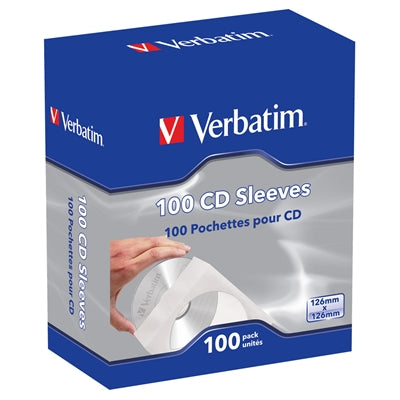 Verbatim CD Paper Sleeves 100-Pack