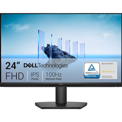 Dell 24 Monitor DELL-SE2425HM, Full HD (1920x1080), 100Hz, IPS, 5ms, VESA (100x100mm), HDMI, VGA, 3 Year Warranty, Black