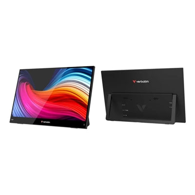 Verbatim Portable 15.6" Touchscreen IPS Monitor LIGHT, USB-C, Speakers, 1920 x 1080 Resolution, 60Hz