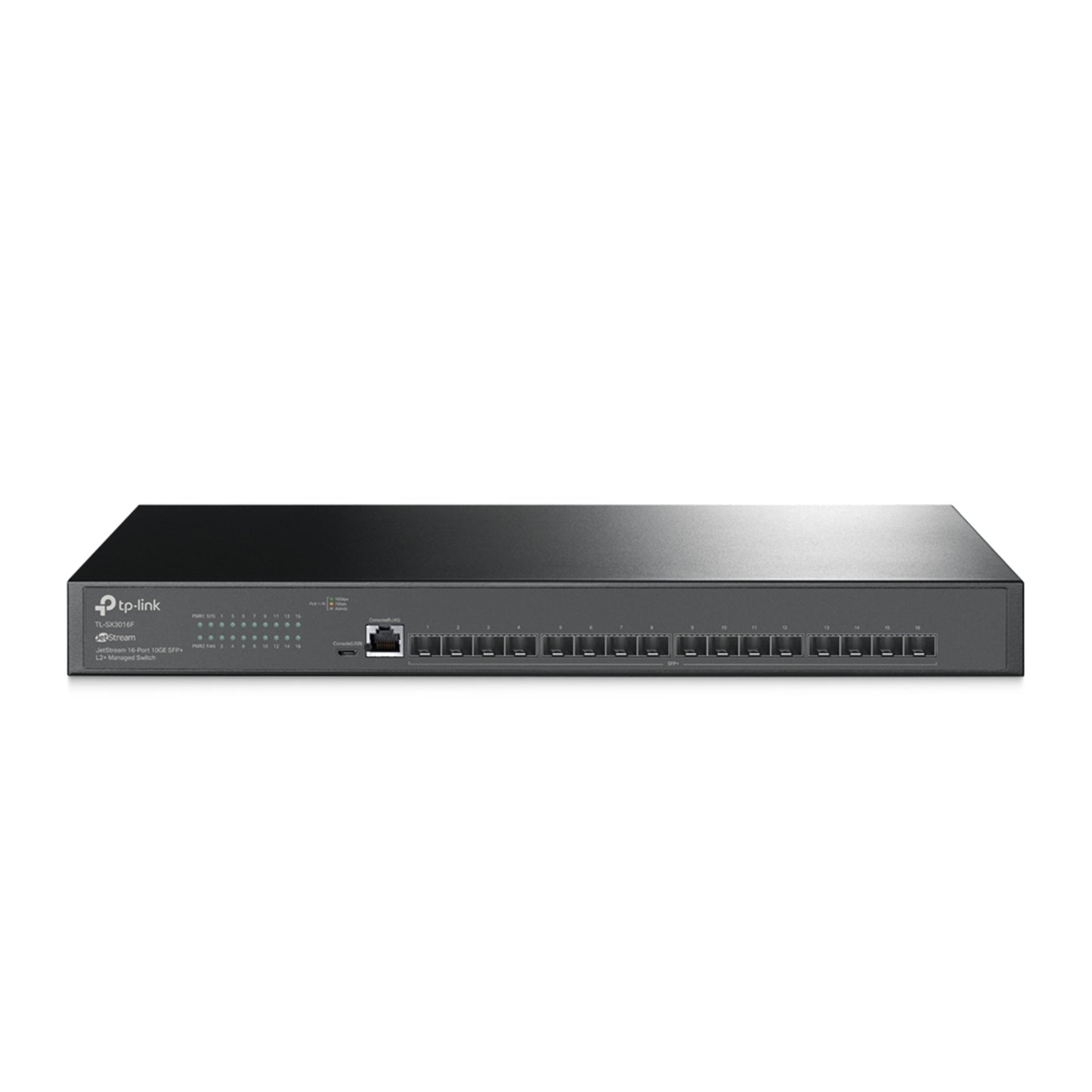 TP-Link JetStream TL-SX3016F 16-Port Metal 10GE SFP+ L2+ Managed Switch