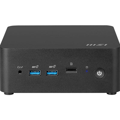 MSI Cubi NUC 1M, Intel Core 5 120U (14th Gen) Barebone, Intel Graphics, 2x DDR5 Slots, Dual ThunderBolt 4, Dual HDMI, Dual LAN, WiFi 6E, BT 5.3 with VESA Mount and Keyboard & Mouse