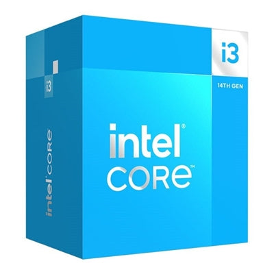 Intel Core i3 14100F 4 Core Processor 8 Threads, 3.5GHz up to 4.7GHz Turbo, Raptor Lake Refresh Socket LGA 1700 12MB Cache, 60W, Maximum Turbo Power 110W, No Graphics,