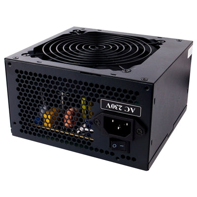 TARGET 500W Builder Series PSU with 12cm Cooling Fan - Black Edition, High-Efficiency PFC Certified CE Compliant White Box Packaging