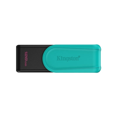 Kingston DataTraveler Exodia S DTXS/128GB USB Flash Drive, 128GB, USB 3.2, Black/Green, Swivel Cap Design