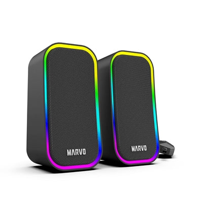 Marvo Scorpion SG-285 Havoc 20 USB Powered Stereo RGB 6W Gaming Speakers (Black)