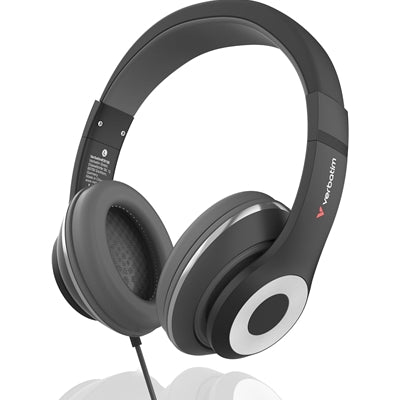 Verbatim TruSound USB-C Over-Ear Headset With In-Line Microphone,1.5m USB-C Cable, Durable Lightweight Design, Black