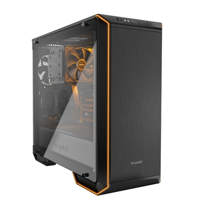 be quiet! Dark Base 700 Case, Black, Mid Tower, 2 x USB 3.2 Gen 1 Type-A / 1 x USB 3.2 Gen 2 Type-C, Tempered Glass Side WIndow Panel, External RGB LED Lighting, 2 x Silent Wings 3 140mm Black PWM Fans Included