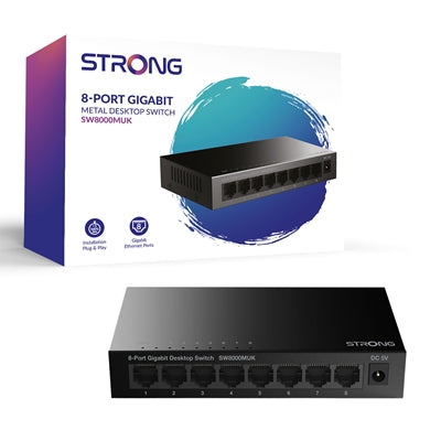 Strong SW8000MUK 8 Port Gigabit Switch (Metal)