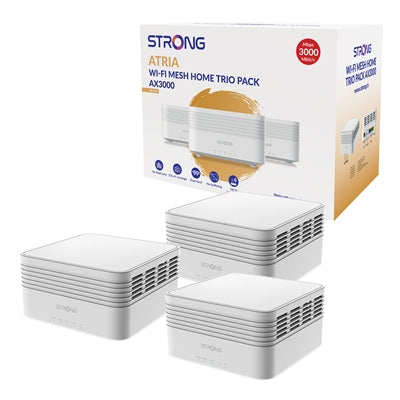 Strong MESHTRIAX3000UK AX3000 Whole Home Wi-Fi 6 Mesh System (3 Pack) - 5,000sq.ft Coverage