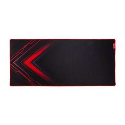 Marvo G48 Gaming Mouse Pad, X-Large 900x400x3mm, Soft Microfiber Surface for speed and control with Non-Slip Rubber Base and Stitched Edges, Black and Red