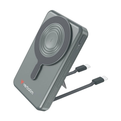 Verbatim Charge'n'Go 2C & Display MagSafe Power Bank 10000 mAh Grey