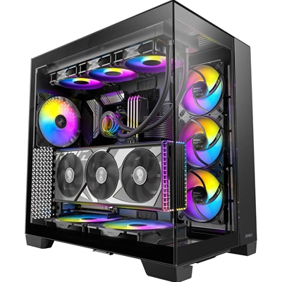 Antec Constellation C8 ARGB Full Tower Case - Premium Design, Dual Chamber Cooling, Tempered Glass Panels, and Advanced Connectivity