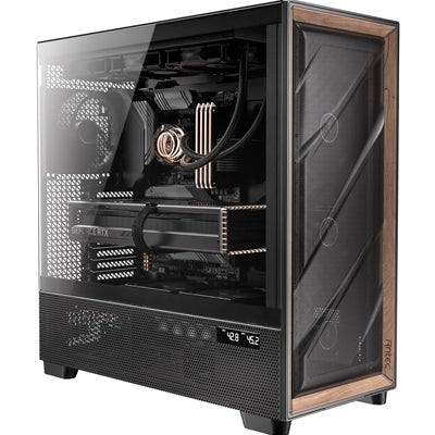 Antec Flux PRO Full Tower Gaming Case, 1 x USB Type-C / 2 x USB 3.0, Tempered Glass Side Window Panel, Multi-Directional Vent Design, 6 x Pre-Installed ARGB LED Fans, E-ATX, ATX, Micro-ATX, ITX Compatible