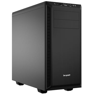 be quiet! BG021 Pure Base 600 Mid Tower Gaming Case, 2 x USB 3.2, Water Cooling Ready, Completely Sound Insulated, 2 x Pre-Installed Pure Wings 3 140mm Fans, ATX / M-ATX / Mini-ITX Compatible