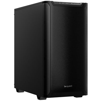 be quiet! Pure Base 501 ATX Mid Tower PC Case  Sleek Black Design, High-Airflow with 2 x Pure Wings 3 140mm Fans, USB-C Front Port, Water-Cooling Ready, Tool-Free Installation, Noise-Optimized