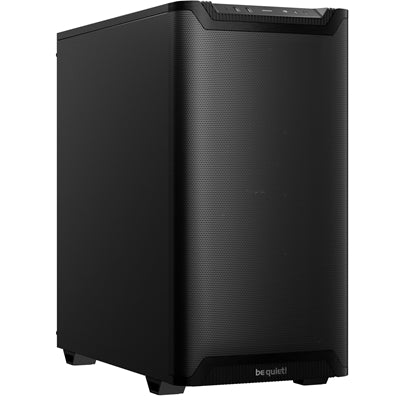 be quiet! Pure Base 501 Case, Airflow Black, Mid Tower, 2 x USB Type-A, 1 x USB Type-C, 2 x Pure Wings 2 140mm Black PWM Fans Included, Sleek front panel and airflow top cover for a unified, classic design.