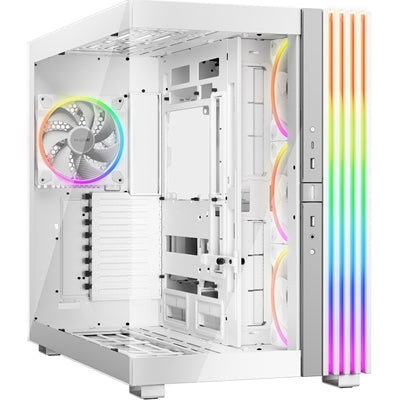 be quiet! BGW72  Light Base 900 FX Full Tower Gaming Case - White, 1 x USB Type-C / 2 x USB 3.0,  Tempered Glass Front & Side Window Panel, 4 x Light Wings ARGB Fans, E-ATX / XL-ATX / ATX / M-ATX / Mini-ATX Compatible