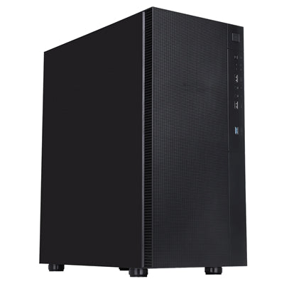 CIT Silent ES Black Mid-Tower Low Noise Computer Case with 2 x 120mm PWM Cooling Fans Included Sound Dampening Material