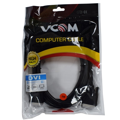 VCOM DVI-D (M) to DVI-D (M) 3m Black Retail Packaged Display Cable