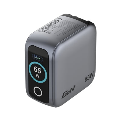Verbatim (30238) Mini GaN Charger with Display, 65W 3-Port + 60W USB-C to USB-C Cable