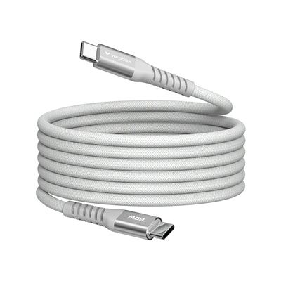 Verbatim Sync & Charge USB-C to USB-C 60W Magnetic Cable 120cm Grey, Supports PD 3.0 and QC 3.0