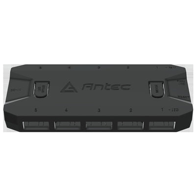 Antec ARGB & Fan Controller - 5 PWM Fan Ports, 5 ARGB LED Ports, SATA Power, Compact Design, 2-Year Warranty