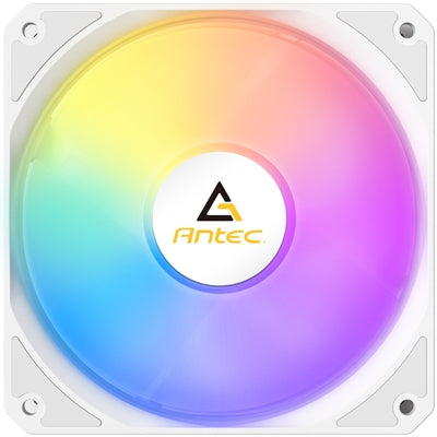 Antec P12R ARGB Reverse PWM 120mm Fan - 4-Pin, White, High-Airflow Cooling, 9-Blade Design with Anti-Vibration Pads