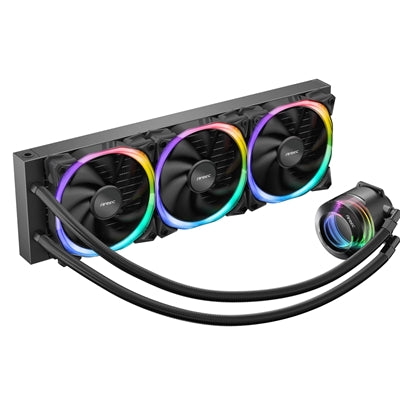 ANTEC Vortex 360 ARGB AiO Liquid CPU Cooler, Universal Socket, 360mm Radiator, PWM 2000RPM Fusion ARGB Cooling Fans, Addressable RGB LED Lighting with Suspended Spiral Pump Head Design