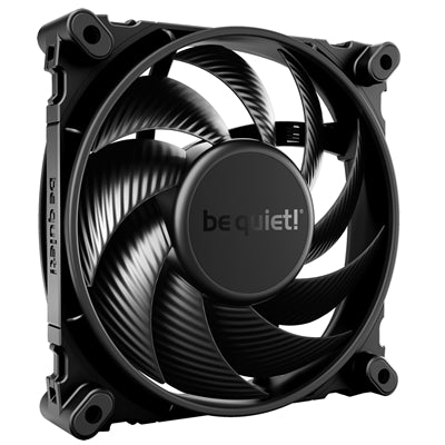 be quiet! Silent Wings 4 PWM Black Fan, 120mm, 1600RPM, 4-Pin PWM Fan Connector, Black Frame, Black Blades, Optimized Fan Blades for High End Performance, 2 Mounting Options