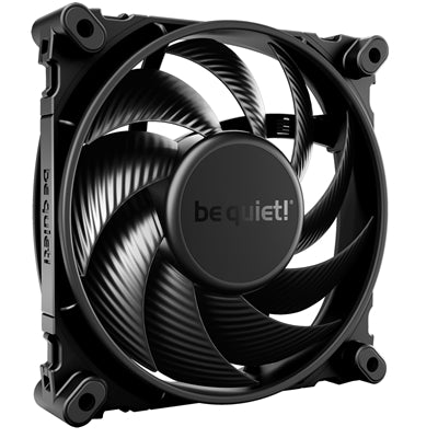 be quiet! Silent Wings 4 PWM High Speed Black Fan, 120mm, 2500RPM, 4-Pin PWM Fan Connector, Black Frame, Black Blades, Optimized Fan Blades for High End Performance, 2 Mounting Options