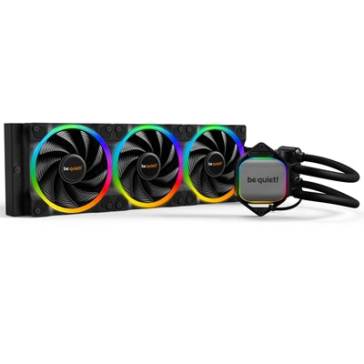 be quiet! Pure Loop 2 FX AiO Liquid CPU Cooler, Universal Socket, 360mm Radiator, 3 x Light Wings 120mm PWM High Speed 2500RPM Addressable RGB Cooling Fan, Addressable RGB LED Pump Head, ARGB PWM Hub Included