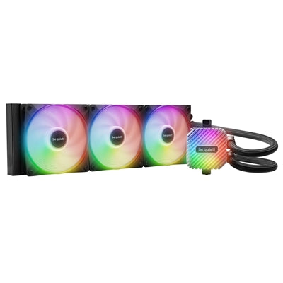 be quiet! Light Loop 360mm AIO Liquid Cooler - High-Performance ARGB All-in-One Water Cooling System with Triple Light Wings LX PWM Fans