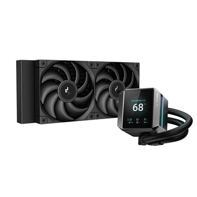 DeepCool Mystique 240 CPU Cooler, Personalized Cooling with 2.8" TFT LCD Screen and Enhanced Pump Performance, 5 year warranty