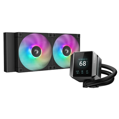 DeepCool Mystique 240 CPU Cooler, ARGB, Personalized Cooling with 2.8" TFT LCD Screen and Enhanced Pump Performance, 5 year warranty