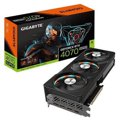 Gigabyte NVIDIA GeForce RTX 4070 SUPER GAMING OC 12G Graphics Card, 12GB GDDR6X, 7168 CUDA Cores, 2565 MHz Core Clock, Triple Fan, RGB, 3x DisplayPorts / 1x HDMI Port