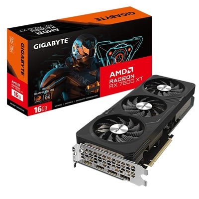 Gigabyte AMD Radeon RX 7600 XT GAMING OC Graphics Card, 16GB GDDR6, 2048 Streams, 2810 MHz Boost Clock, Triple Fan, RGB, 2x DisplayPorts / 2x HDMI Ports