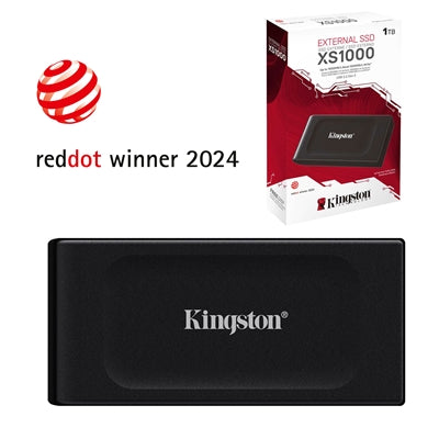 Kingston XS1000 1TB Portable External SSD, Read 1050MB/s, Write 1000MB/s, USB 3.2 Gen 2, 5 Year Warranty