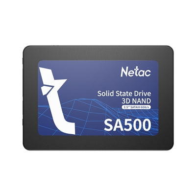 Netac SA500 (NT01SA500-512-S3X) 512GB 2.5 Inch SSD, Sata 3 Interface, Read 520MB/s, Write 450MB/s, 3 Year Warranty